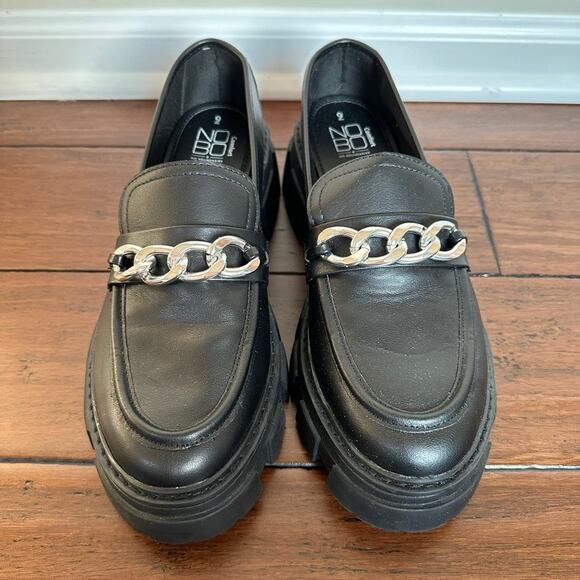 No Boundaries Chunky Heeled Lug Sole Platform Loafers Preppy Academia Gothic 9 - Picture 5 of 9